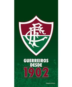 Toalha de Banho Praia e Piscina Brasão Fluminense Licenciado Buettner Veludo Estampada Times