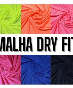Tecido Dry Fit Liso Cores Variadas | Diversos Tamanhos x 1,50m Largura